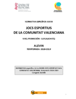 181030 Normativa Balonmano Promoción 18-19 Alicante