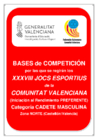 Bases de Competición JOCS ESPORTIUS Preferente CAD. MASC. NORTE 19-20