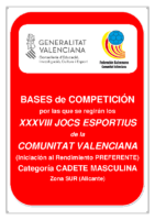 Bases de Competición JOCS ESPORTIUS Preferente CAD. MASC. SUR 19-20