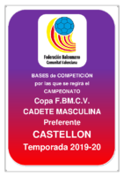 Copa IR Preferente C.M. 19-20 CASTELLON