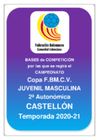 210426 Sistema de competición Copa J.M. 2ª Aut. CASTELLON