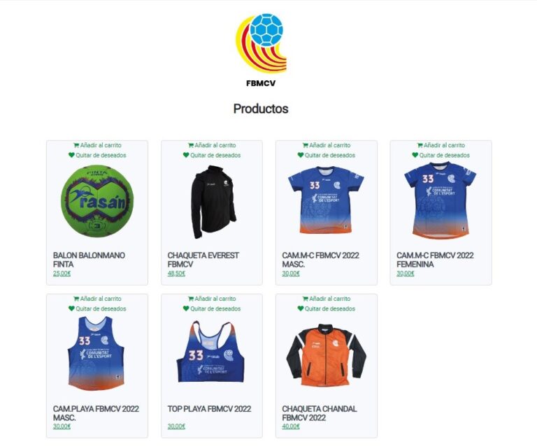 Tienda Online Comunitatdelhandbol🧡💙